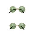 thumbnail image 4 of Gafas de sol Minnieouse Chic Retro Estilo novedoso para mujeres Dorado Verde Type2 NO2, 4 of 6
