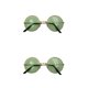 thumbnail image 2 of Gafas de sol Seitruly Chic Sunshade Retro Fiesta de baile al aire libre Estilo novedoso de moda Dorado Verde, 2 of 6