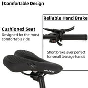 Hiland Aluminum Mountain Bike 21 Speeds MTB,Lock-Out Suspension Fork,27.5 inch Wheel,Mens Mountain Bike Bicycle, Black