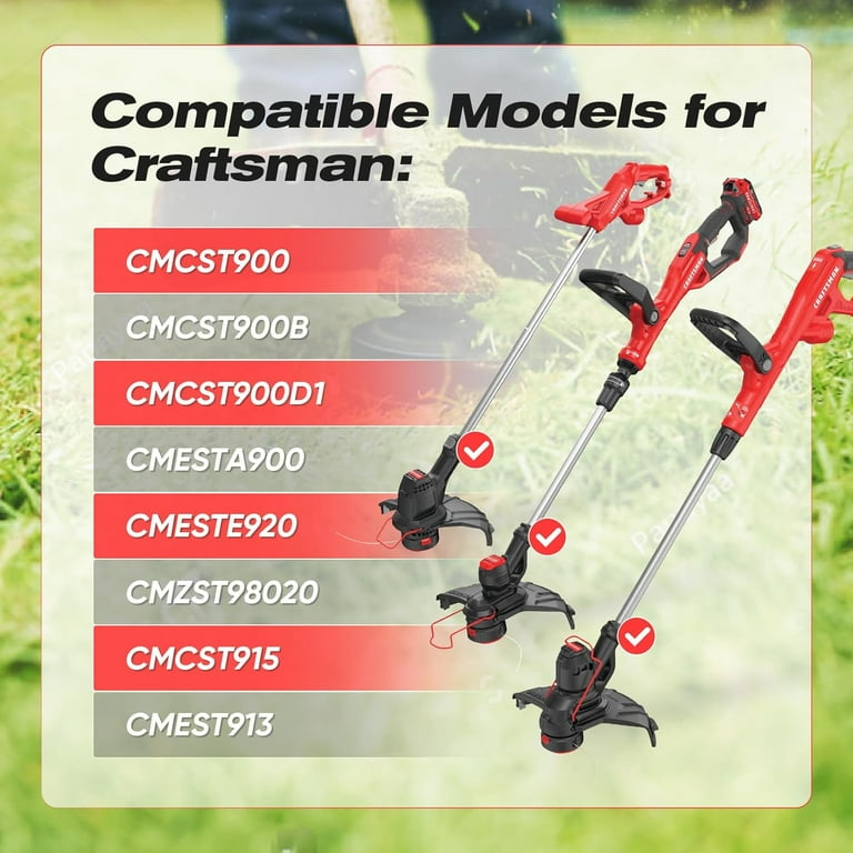 Pcs CMZST0653 Weedeater String Compatible with Craftsman Weed - Main Image