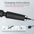thumbnail image 6 of Godewogo Wand personal massage vibrator, equipped with 20 vibration modes, 8-speed, body massager, wireless charging,black, 6 of 6