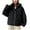 Black, variant on Uaswgudfs ​Women's Hooded Quilted Puffer Coat - Insulated Full Sleeve Zipper Snap Closure for Cold Weather​