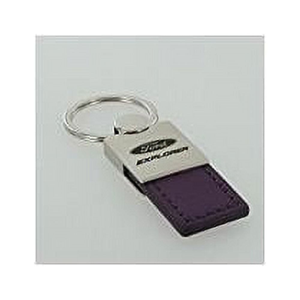 Ford Explorer Keychain & Keyring - Duo Premium Purple Leather