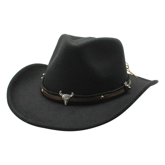 Camping Must Haves Straw Cowboy Hat Wide Brim Sun Hat For Men Women Panama Hat With Chin Strap Bull Sombrero Travel Beautiful Hat Black