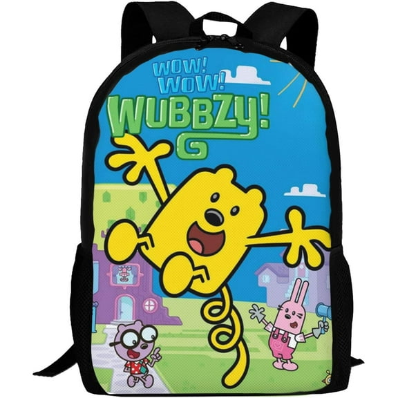 Wow! Wow! Anime Wubbzy! Laptop Bag Cartoon Backpack Casual Travel Backpacks Daypack For Men Women