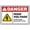 Warning Sign 3, variant on Danger Authorized Personnel Only Aluminum Tin Warning Sign 8"x12" - For Home Outdoor Garden, Authorized Personnel Sign