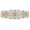 Silver Gold Ivory, variant on Green Leaves Beaded Table Runner 36 Inches Long - Beautiful Fancy Elegant Decorative Glitz Runner Perfect for Dining Table Décor,Easter,Farmhouse,Wedding,Living Room,Party - 13x36 Inch