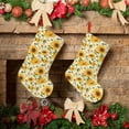 thumbnail image 6 of Lsque Beautiful Countryside Sunflower Pattern 18 Inch Christmas Stockings, Festive Holiday Stocking for Christmas Decorations Holiday Decor, 6 of 8