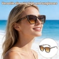 thumbnail image 3 of Fashion Glasses Frames Eye Sunglasses Versatile Slimming High-end Sunglasses Large Frame Plain, 3 of 5
