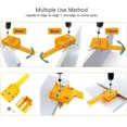 thumbnail image 3 of Localizador de Agujeros Perforados para Madera Localizador de Agujeros Perforados Rectos Herramienta de Bricolaje para Empalme de Redonda Amarillo, 3 of 7