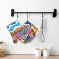 thumbnail image 6 of Honeii Rainbow Animals on Noah's Ark patten Oven Mitts and Pot Holders Sets, Baker Oven Mitts, Mittens for Kitchen Decor, Baking Lover over Gloves Gifts, 6 of 7