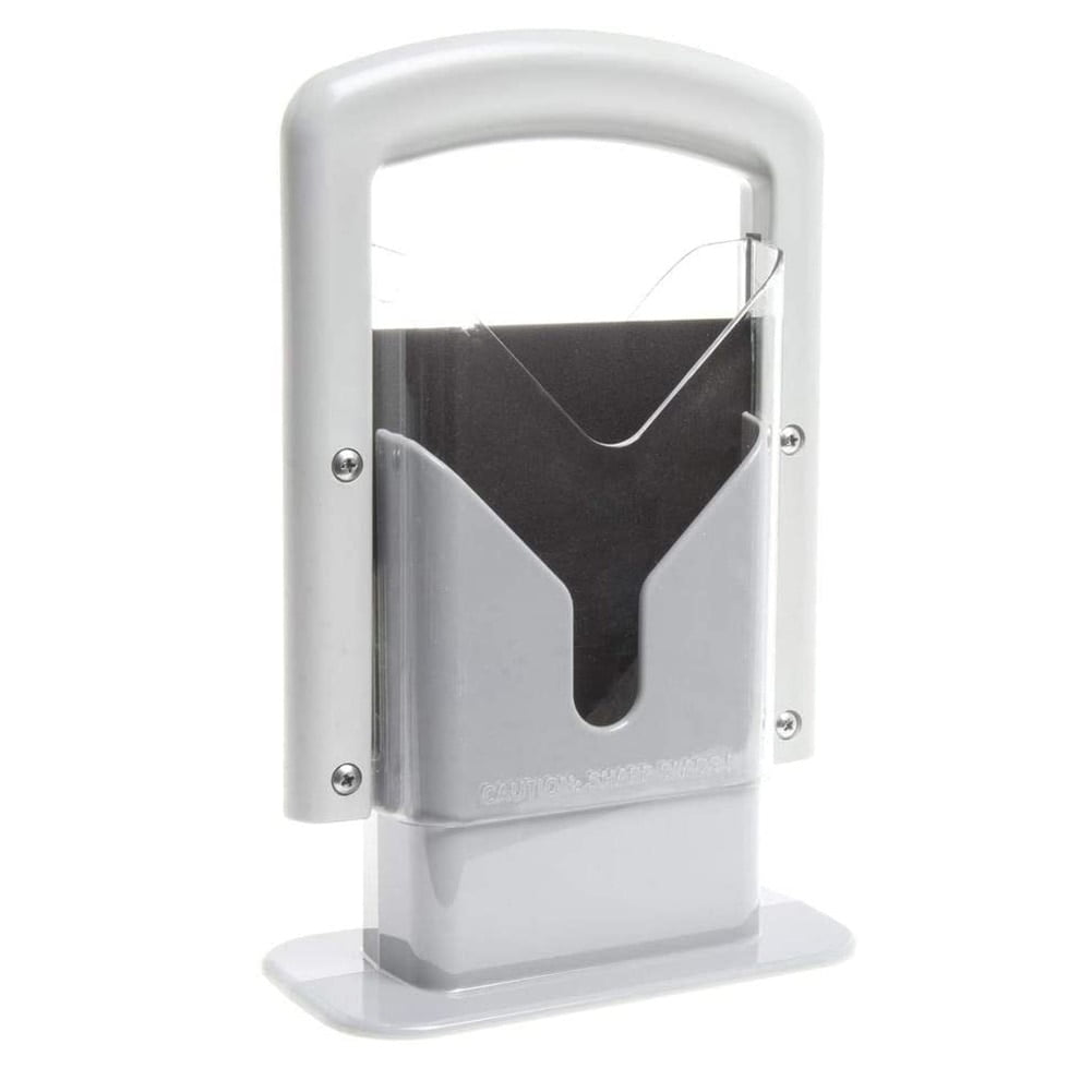 Amazing Bagel Slicer with Safety Slicing Guide White