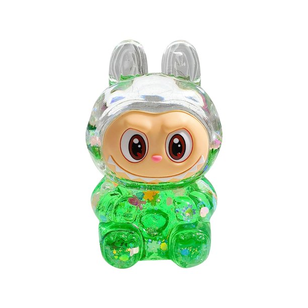 Labubu Ropa Pop Mart Labubu Home Decoration Children's Gift Quicksand Luminous Ornaments 10ml Green
