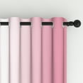 thumbnail image 5 of Lfeey Pink to White Gradient Bedroom Blackout Curtains, 42x108 inch, 2 Panels Set, 5 of 6