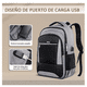 thumbnail image 3 of Mochila Belug De Viaje Laptop Gran Capacidad negro gris, 3 of 5
