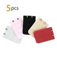 thumbnail image 2 of INSPIRE CHIC Women's 3 Rows 2 Hooks Underwear Bra Extender Brassiere Extension Hooks Strap Adapter Multi-Color-1 5, 2 of 5