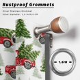 thumbnail image 2 of Outdoor Curtains for Patio Waterproof, Christmas Trees Outdoor Privacy Panels Grommet, Winter Xmas Red Truck Textured Blackout Outside Curtains for Porch/Cabana/Pergola/Gazebo 54"x84", 2 Panels, 2 of 8