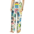 thumbnail image 3 of Xecao Playing Video Games Women's Straight Lounge Pajama Pants: The Epitome of Relaxed Sleepwear, 3 of 9