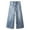 Light Blue-2690, variant on KIDSCOOL SPACE Big Girls Jeans, 12M-13T Wide Size Range Wide-leg Flared Denim Pants,Light Blue,11-12 Years