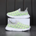 thumbnail image 3 of Krdevn Slip On Kids Sneakers, Breathable Knit Mesh Lightweight Non Slip No Laces Athletic Shoes for Boys Girls,Green, 3 of 9