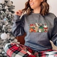 thumbnail image 6 of Christmas Pugs and Coffee Sweatshirt, 6 of 11