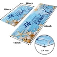 thumbnail image 2 of Beach Kitchen Rugs Set 2 Piece Coastal Kitchen Mat Anti Fatigue Cushioned, Non-Slip Waterproof Kitchen Mats for Floor Ocean Comfort Standing Mat for Kitchen Home, 18'''' x 48'''' and 18'''' x 30'''', 2 of 6