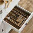 thumbnail image 4 of Semiocthome Acacia Wood Silverware Organizer Expandable Storage Drawer Organizer for Kitchen,8 Slot, 4 of 9
