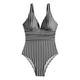 thumbnail image 5 of DHFJKG Deep V Neck Swimsuit For Women One Piece Swimwear Wide Straps Sexy High Cut Bathing Suit Trendy Beachwear, 5 of 5