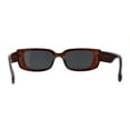 thumbnail image 4 of Womens Mod Square Cat Eye Plastic Fashion Sunglasses Brown Black, 4 of 4