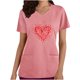 thumbnail image 1 of Blusas de Manga Corta para las Mujeres Casual V-Cuello Impreso Bolsillos Blusa, Poliéster Ligero Top para el Uso Diario, Fiesta Y Toda la Temporada, 1 of 4