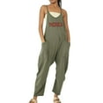 thumbnail image 1 of B91xZ Overall for Women Jumpsuits Spring Summer Casual Loose Bib Overalls Pants Rompers Jumpsuits,AG XL, 1 of 5