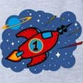 thumbnail image 2 of CafePress - Rocket Ship 1St Birthday - Cute Infant Baby Football Bodysuit, 2 of 3