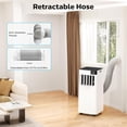 thumbnail image 4 of Portable Air Conditioners,10000 BTU,4 in 1 Portable AC Unit with Window Kits,Fan & Dehumidifier Modes,Cools up to 450 Sq.Ft,LED Display/Remote Control,24H Timer for Living Room,Bedroom, 4 of 9