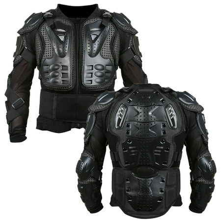 Jeobest Motorcycle Armored Jacket - Motorcycle Full Body Armor Jacket Spine Chest Protection Gear Clothing Motocross Motorbike Protection Jacket Black XL (Please confirm size before