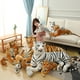 thumbnail image 1 of 30-90CM Simulation Tiger Plush Doll Real Life White Tiger Stuffed Animals Toys Soft Pillow For Kids Birthday Xmas Gifts zhangyuxiang LED, 1 of 2