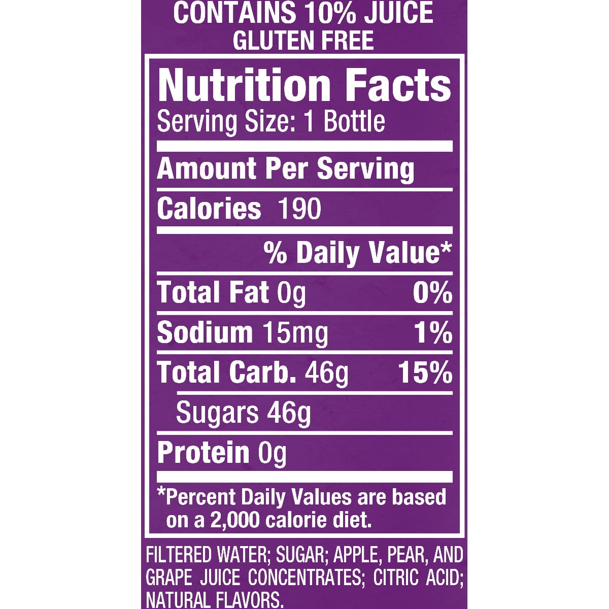 Grape Juice Nutrition Label Best Label Ideas 2019