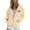 Beige, variant on Oversized Hoodies for Women Long Sleeve Graphic Printed Zipped Hooded Sweatshirts Casual Jackets Comfy Fall Fashion Outfits with Pockets