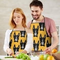 thumbnail image 5 of Boston Terrier Apron-Garden Aprons for Women with Pockets-Cotton Linen Waterproof Kitchen Cooking Gardening Aprons Adjustable for Kitchen,Cooking,BBQ and Salon 33x27 Inch, 5 of 6