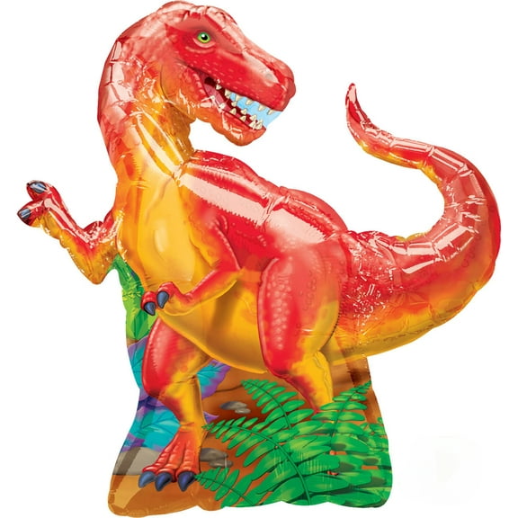 Anagram International 766401 Dinosaur Party Foil Balloon Pack, 31"