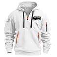 thumbnail image 2 of Styesk Sweatshirts for Men Men's Spring And Fall Printed Hooded Sweatshirt Zipper Multi-Pocket Pullover Sweatshirt, 2 of 4