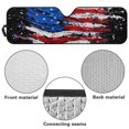 thumbnail image 5 of Uorisanigo Foldable American Flag Print Windshield Sun Shade Compatible with 2007-2024 Wrangler Rubicon Sahara TJ JK JKU 2 & 4 Door Car Sun Shade Keep Car Interior Cooler, 5 of 7