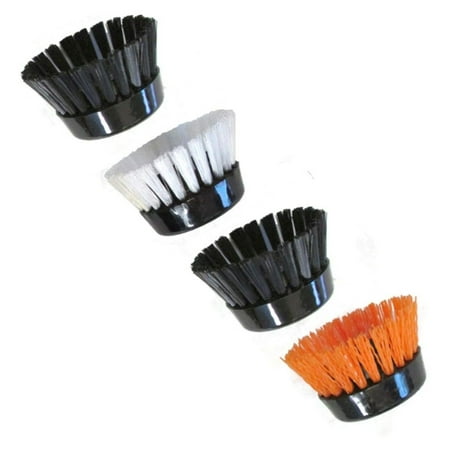 

Jia ma sha K0285 Set of 4 Plastic Brushes - Black White Orange