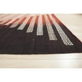 thumbnail image 5 of EORC VW29RD4X6 Hand-Knotted Wool Modern Flat Weave Rug, 4' x 6', Red/Black Area Rug, 5 of 5