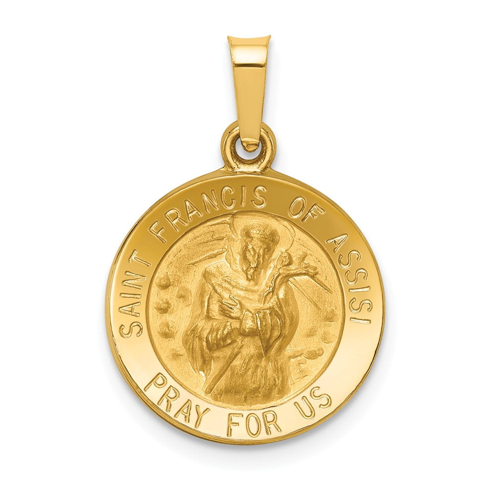 Diamond2Deal - 14k Yellow Gold Polished and Satin St ...