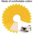 thumbnail image 3 of Collier de Récupération Doux pour Chat, Alternative au Cône en Coton, Collier Réglable pour Chat et Chiot, Jaune (S), 3 of 6
