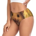thumbnail image 2 of Fotbe Cute Sunflower Guinea Pig Calzones Estampados para Mujer – Ropa Interior de Algodón, Cómoda, Suave y Elástica-Small, 2 of 6