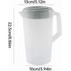thumbnail image 4 of Plastic Water Jug With Lid Fridge Door Juice Jug Pitcher Container For Party 0.66 Gallon/2, 4 of 5