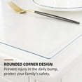 thumbnail image 4 of Clear Table Cover Protector 16 Inch, 1mm Thick Plastic Table Cover Rectangle, PVC Clear Table Protector, Desk Protector Mat for Kitchen, Dresser, Writing Desk，Dining Room Table, 4 of 6