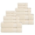 thumbnail image 2 of Superior Belmont Zero Twist Ultra-Soft 12 Piece Towel Set, Ivory, 2 of 10
