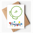 thumbnail image 1 of Green Class End Knock Wedding Cards Congratulations Greeting Envelopes, 1 of 3